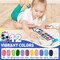 18 Pack Watercolor Paint Set for Kids, 12 Colors Watercolors Paints with Paint Brush, Kids Watercolor Paint Set for Party Favor, Classroom.